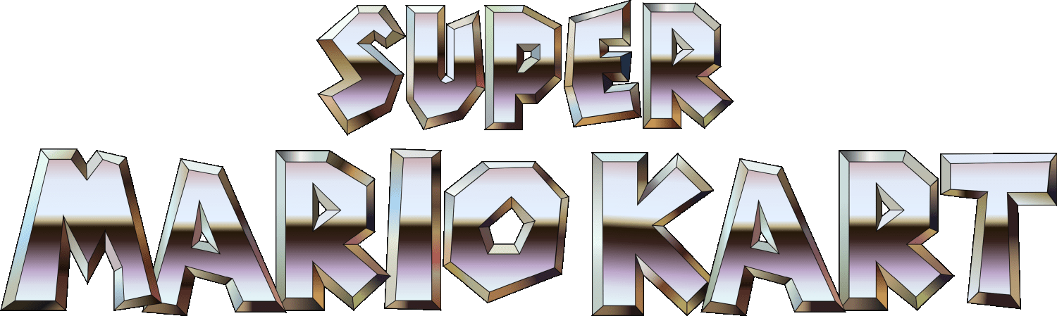 Super Mario Kart logo for Super Famicom